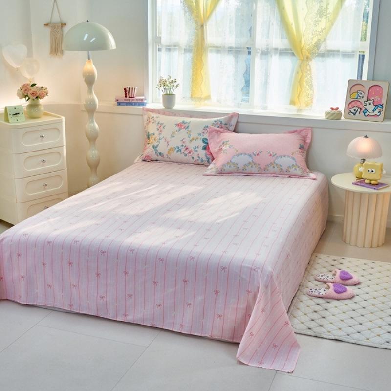 Хлопковая простыня цельная 100 хлопок стеганое одеяло односпальное твил студенческое общежитие односпальное двуспальное домашнее хозяйство чистый хлопок накладка производитель оптом