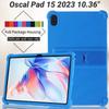 4 Thicken Cornors Soft Silicone Cover with Kickstand For Blackview Oscal Pad 15 Case 10.36" Tablet PC Shockproof Protector Funda