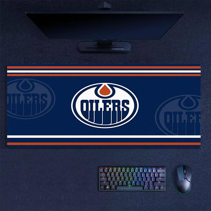 Edmonton Oilers Color Mouse Pad Large Gaming Table Cushion Non-slip Laptop Tablet Big Mousepad XXL Mat Mini PC Playmat With Lock edge