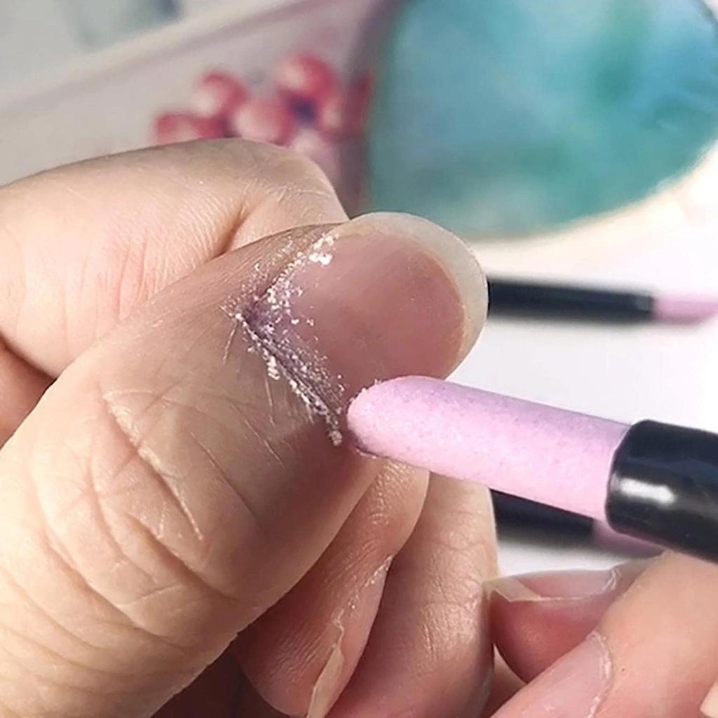 Пилочка для ногтей, каменный толкатель для кутикулы, шлифовальные палочки для ногтей, ручка для удаления кутикулы, триммер, буфер, маникюрные инструменты