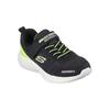 Skechers Удобные Универсальные Амортизирующие Прочные Низкие Беговые Кроссовки Детские кроссовки Черный Зеленый 403748L-BBLM