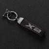 Fashion Suede Leather Car Keychain For BMW X1 X2 X3 X4 X5 X6 X7 F48 E84 U11 E83 F25 G01 E71 E70 F15 GT Auto Keychain Accessories