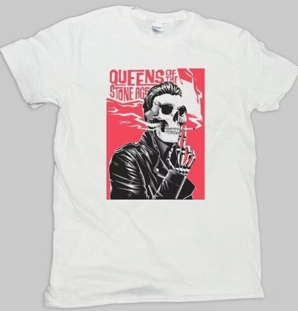 Queens Of The Stone Age Metal Punk Rock White TShirt