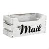 Wood Mail Holder Storage Box Tray for Countertop Farmhouse Tabletop Mailbox