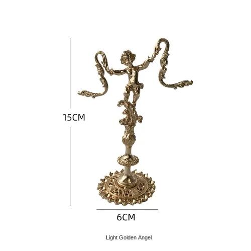 Jewelry Display Stand MetalMaterial Irregular Shape LightGold Retro Earring Rack Shop Counter Window Storage Display Photo Props