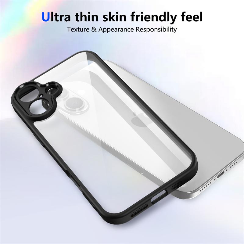 Чехол Camera LED Protective Clear Acrylic Back Case для iPhone Samsung Galaxy Xiaomi Redmi для iPhone 16 Pro Max 15 14 Plus 13 12 11 X XR Cover Silicone Frame