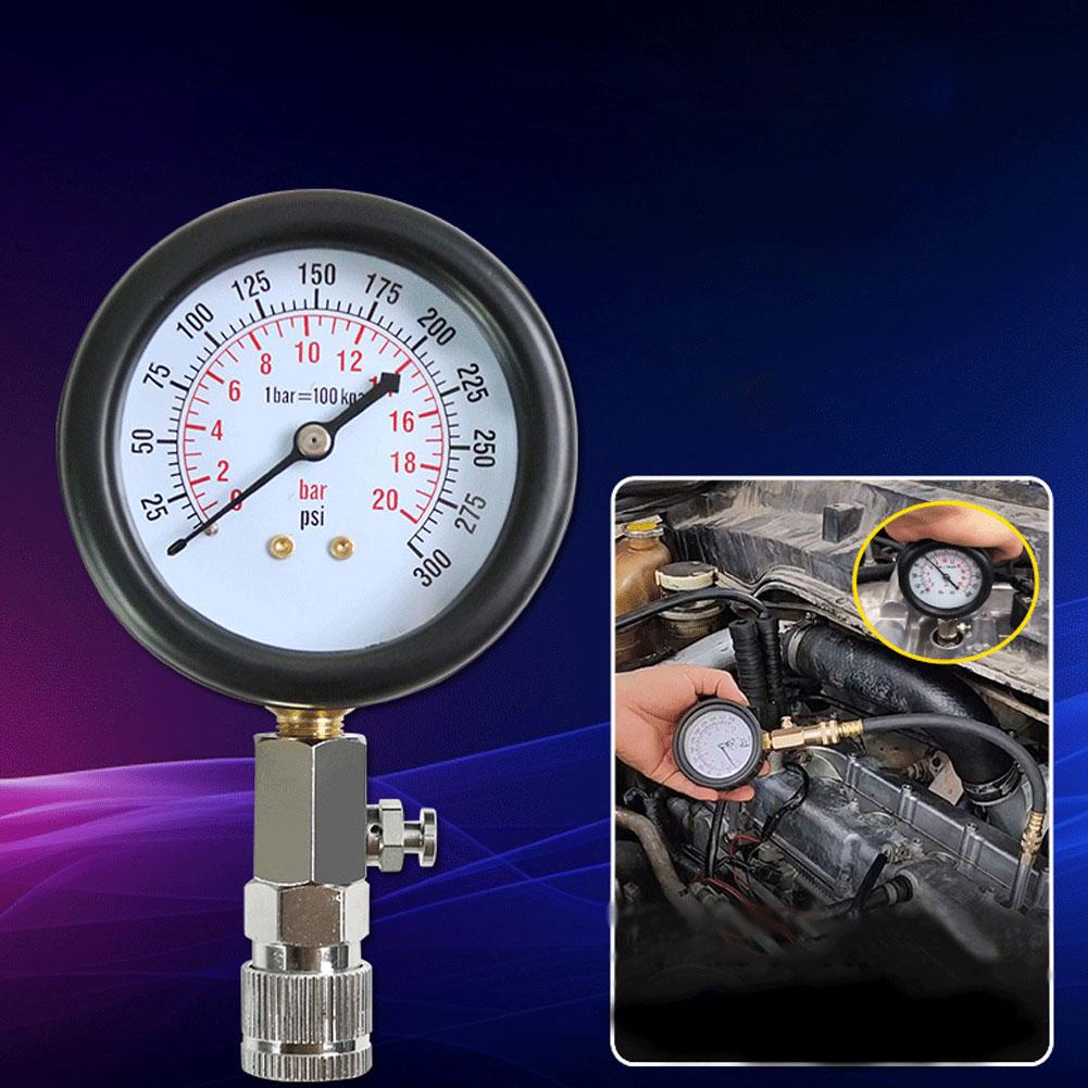 8 шт. Компрессометр для бензинового двигателя с адаптерами M10 M12 M14 M18 Набор для проверки компрессии цилиндров бензинового двигателя