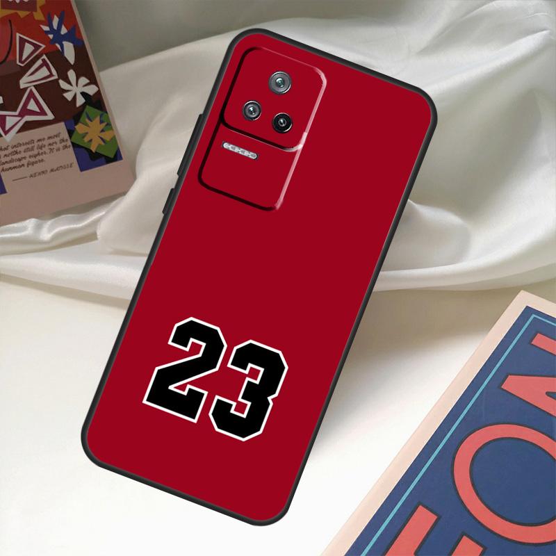Чехол для телефона Xiaomi с номером 23 по баскетболу 17 14 15 Ultra 13T 14T 15T Pro POCO F8 Ultra F7 F5 F6 X3 X5 X6 X7 Pro Чехол