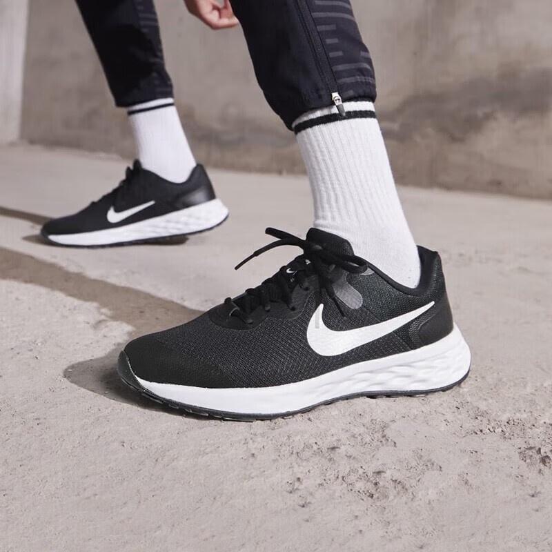 (GS) Nike Revolution 6 'Black White' Kids' DD1096-003