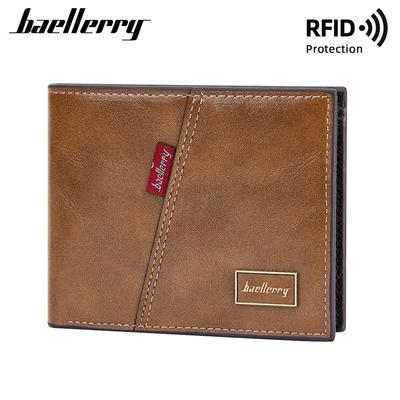 Кошельки с защитой RFID для мужчин, модный держатель для визитных карточек, винтажный дизайн, мужской кошелек, кошелек