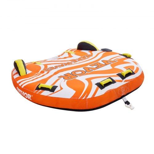 VEVOR Towable Tubes for Boating, 1-2 Riders Inflatable Towable Tube for Boat to Pull