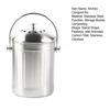 Kitchen Waste Bucket with Lid Turn Waste Into Natural Fertilizer Stainless Steel Activated Carbon Filter for Odor Removal Indoor