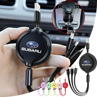 Автомобильные аксессуары 3 в 1 Микрокабель Мультизарядное устройство для Subaru Forester SG SJ SH Crosstrek Legacy Tribeca XV