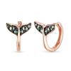 Dorocy 14K Happy Whale Tail Diamond Ring Earrings