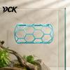 3D Printed Pet Habitat Reptile Honeycomb Climbing Shelf, Suction Cup Snake Tunnel Hide, Rest Platform Breathable Cave for Ball Python, Lizard,