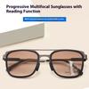 Sunglasses Style Presbyopia Glasses Men's Progressive Multi Focus/distance Dual-use UV Resistant Sunglasses and Reading Glasses