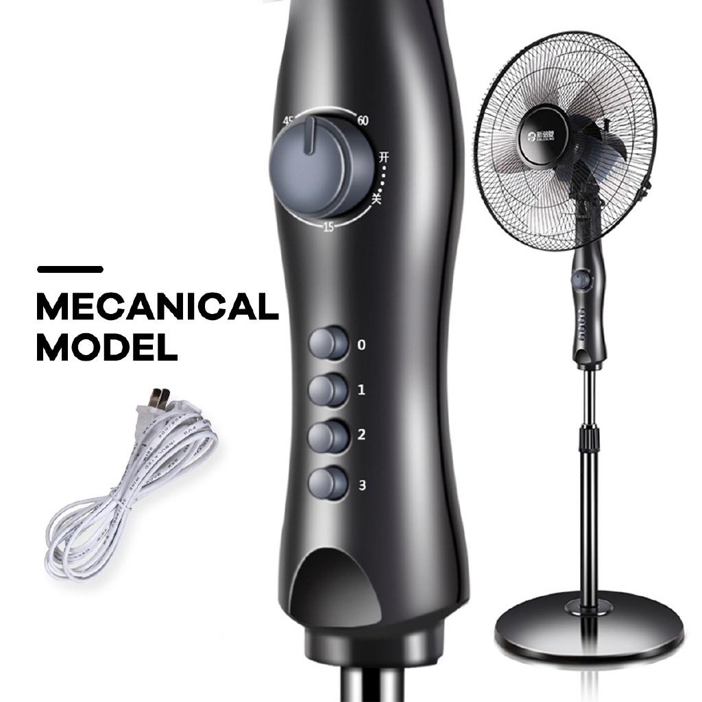 60 Вт 16-дюймовый напольный вентилятор Механическое / Пульт управления Охладитель воздуха Охлаждающий Бытовой Напольный вентилятор Кондиционер 43×130 см