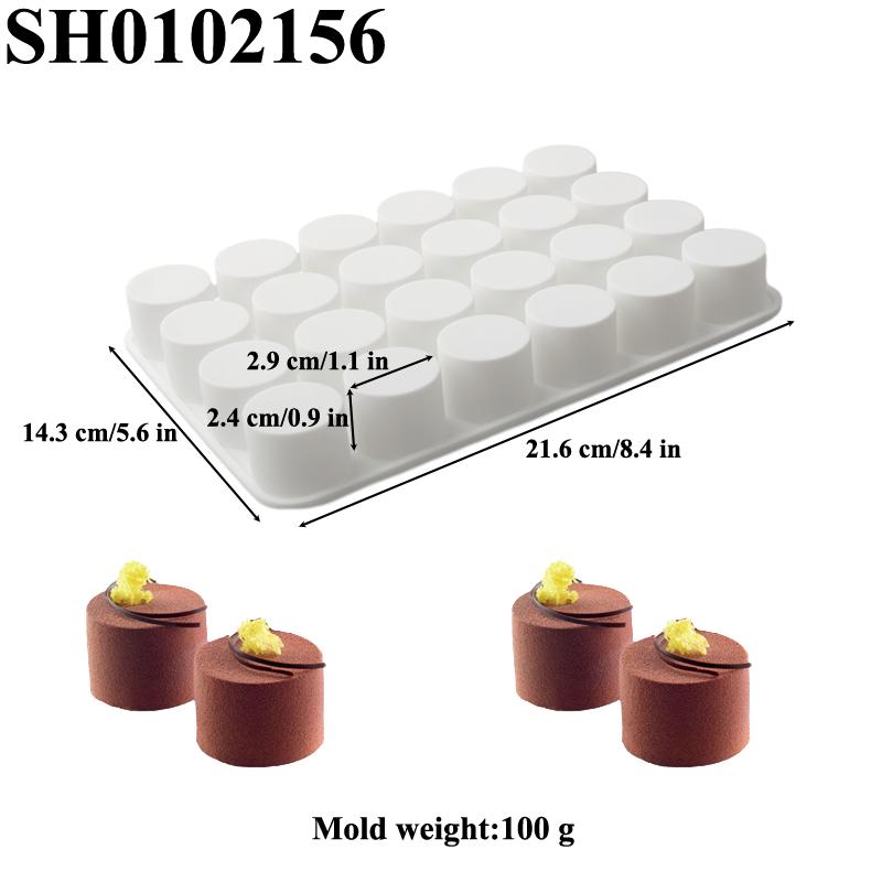 Cake Baking Tools Cylindrical Shape French Mousse Moulds Silicone Cake Molds Dessert Bakeware Food Grade Kitchen Baking Utensils