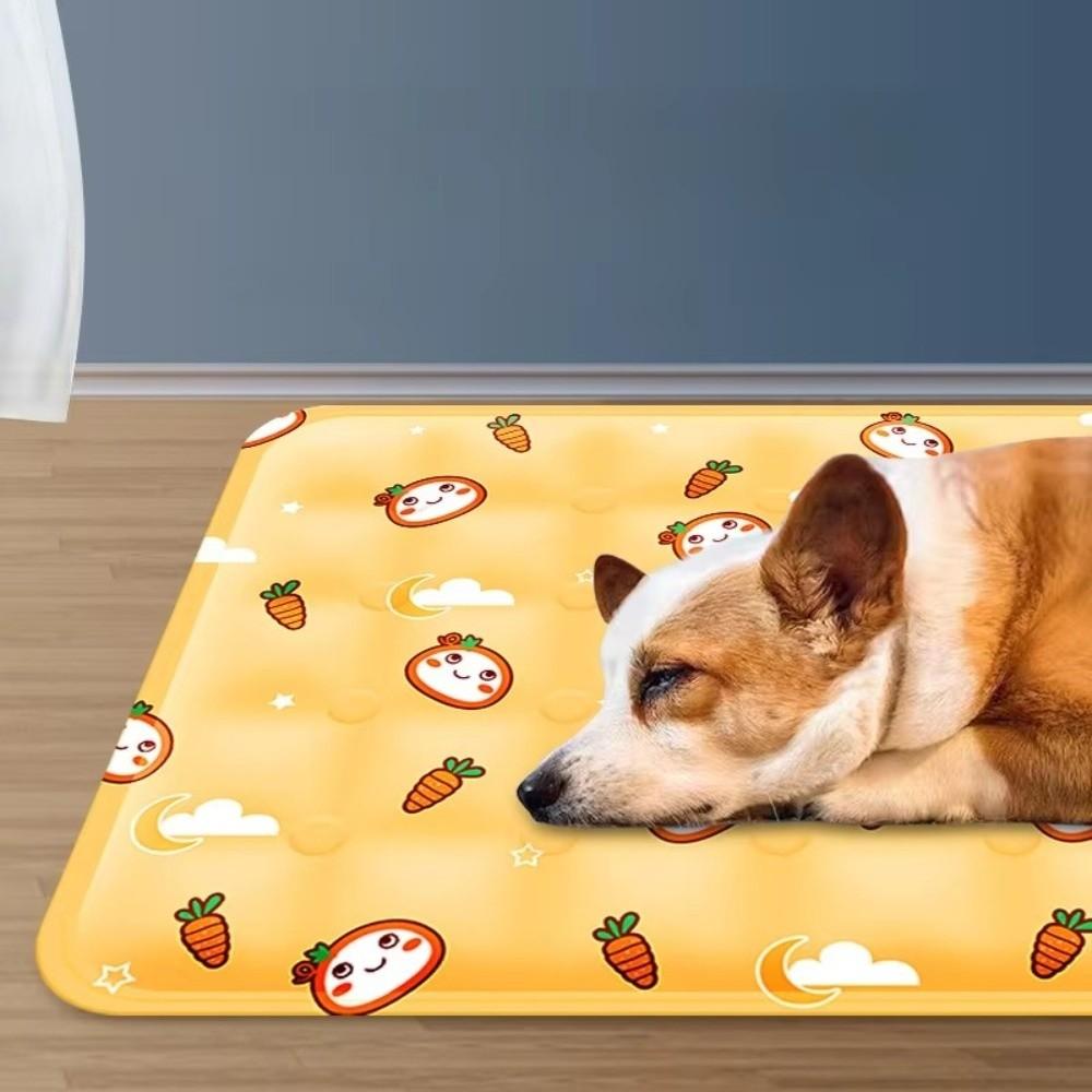 Non-Slip Pet Cooling Mat Anti Bite Pet Ice Cushion Portable Cat Sleeping Pad  Summer