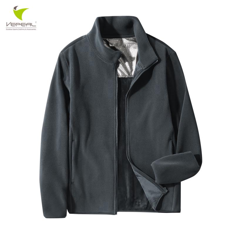 Vepeal Men's Couple Style Fashion Fleece Jacket VFZ-026-A