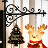 Indoor Holiday Ornaments Christmas Book Shelf Light, Iron Bookend Night Lamp with Santa Unique Office Desk Decor Reindeer Snowman, Warm Glow Tabletop