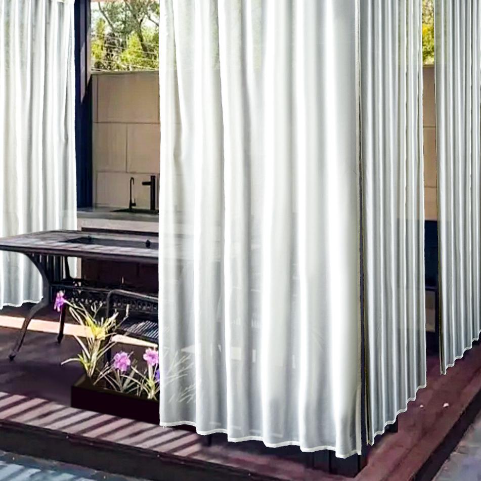 Москитная сетка для окна Терраса Открытая беседка Светофильтрующая прозрачная занавеска Уличная занавеска Водонепроницаемая прозрачная занавеска