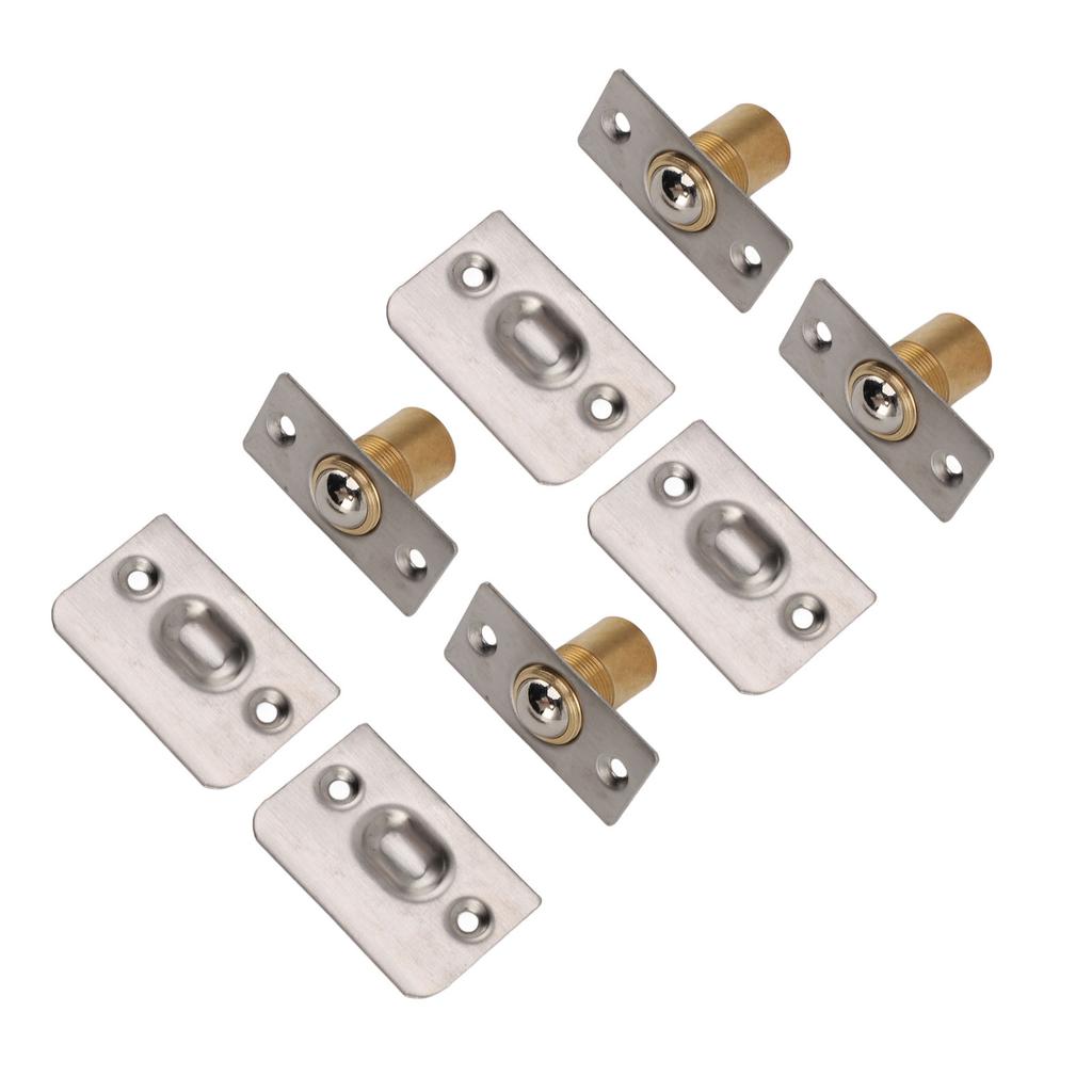 4 шт. Дверной шариковый фиксатор из цельной латуни, регулируемый пружинный шариковый замок для шкафа, кладовой