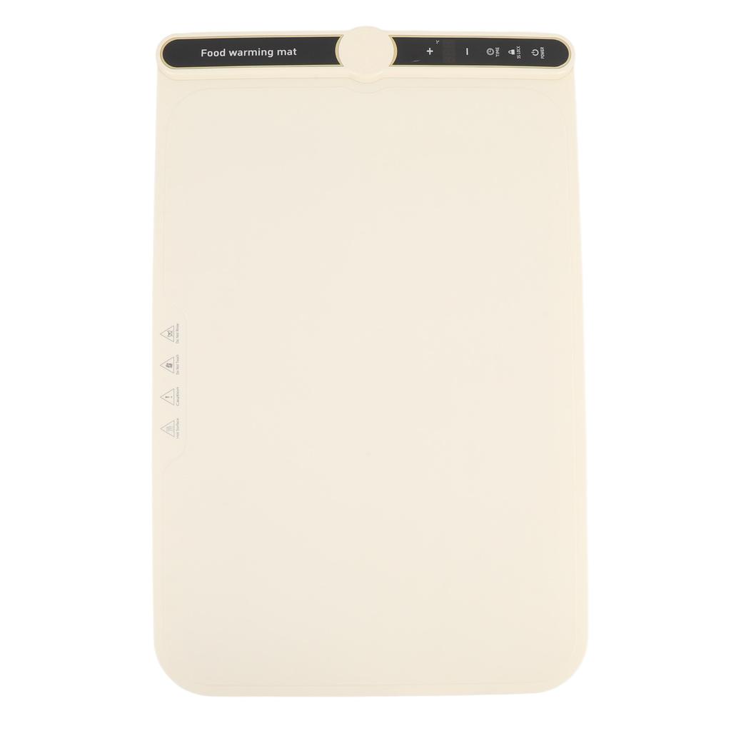 Подогреваемый коврик для еды 330 Вт, нагрев всей поверхности за 8 секунд, 9 настроек температуры, время 6 часов, блокировка от детей, селфи