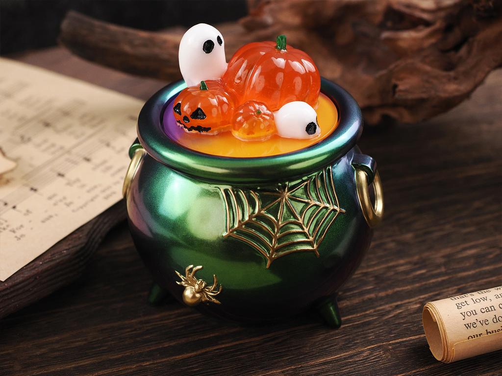 3D Силиконовая форма для котла ведьмы на Хэллоуин, DIY креативная форма для коробки для хранения тыквы, форма для заливки эпоксидной смолы, форма для контейнера для конфет