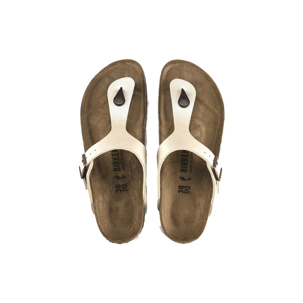 Birkenstock Сандалии Gizeh Birko Flor Graceful узкой посадки 'Жемчужно-белые' Женские 0943873