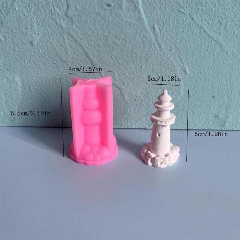 3D Силиконовые формы «Маяк» Формы для свечей Формы для тортов Формы для орнаментов Формы для эпоксидной смолы Формы для гипса для изготовления свечей