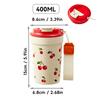350/400Ml Portable Plastic Water Cup Tumbler With Nylon Rope Leak Proof Heat-Resistant Milk Coffee Mug Kid Student Drinking Cup