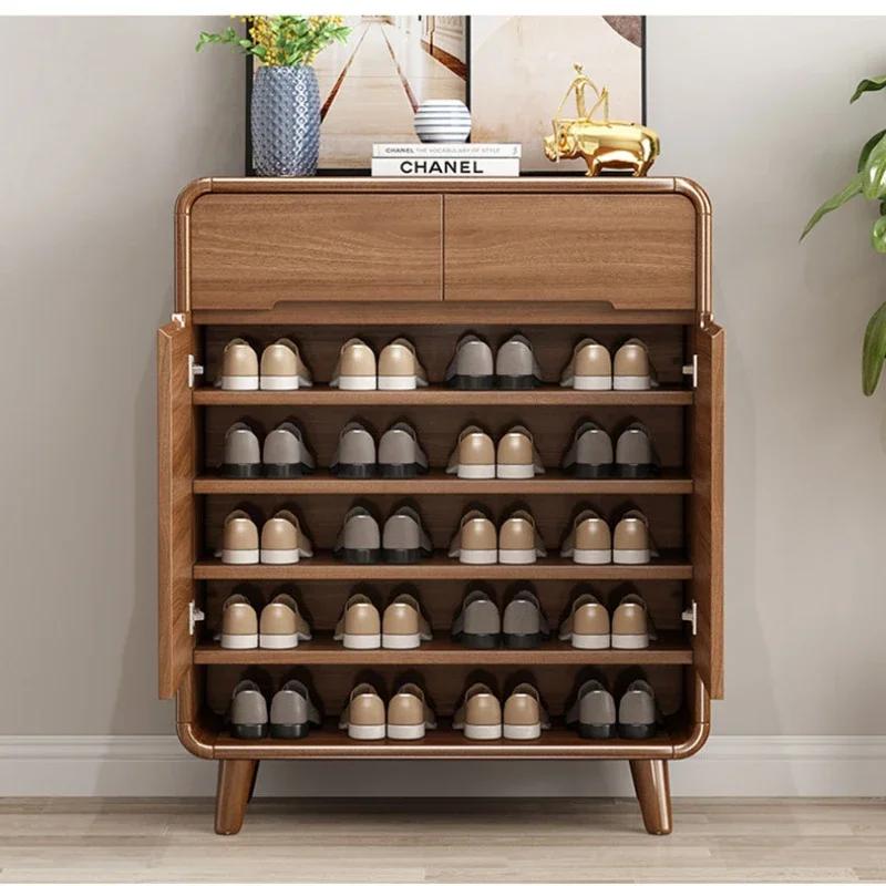 Роскошные шкафы для обуви в прихожей, минималистичные деревянные многослойные полки для обуви в прихожей, балконная мебель для прихожей Ritating