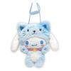 K Company Sanrio Characters Плюшевая подушка для шеи Cinnamoroll (Серия Банзай) сумка, (Кошка) SAB-NNP-CN