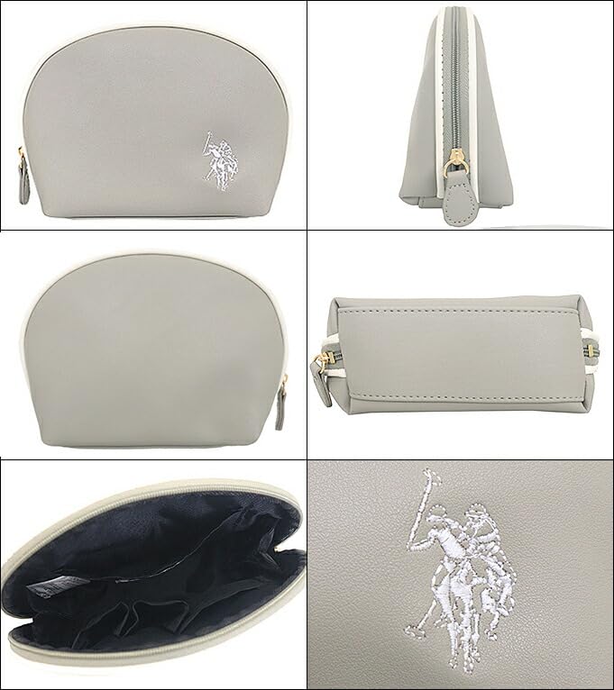 POLO POLO Маленькие вещи Светло-серый круглый мини-кошелек из искусственной кожи для женщин [США. АССН.] США. АССН. (сумка) USPA-2637 [Бренд] [Продукт]