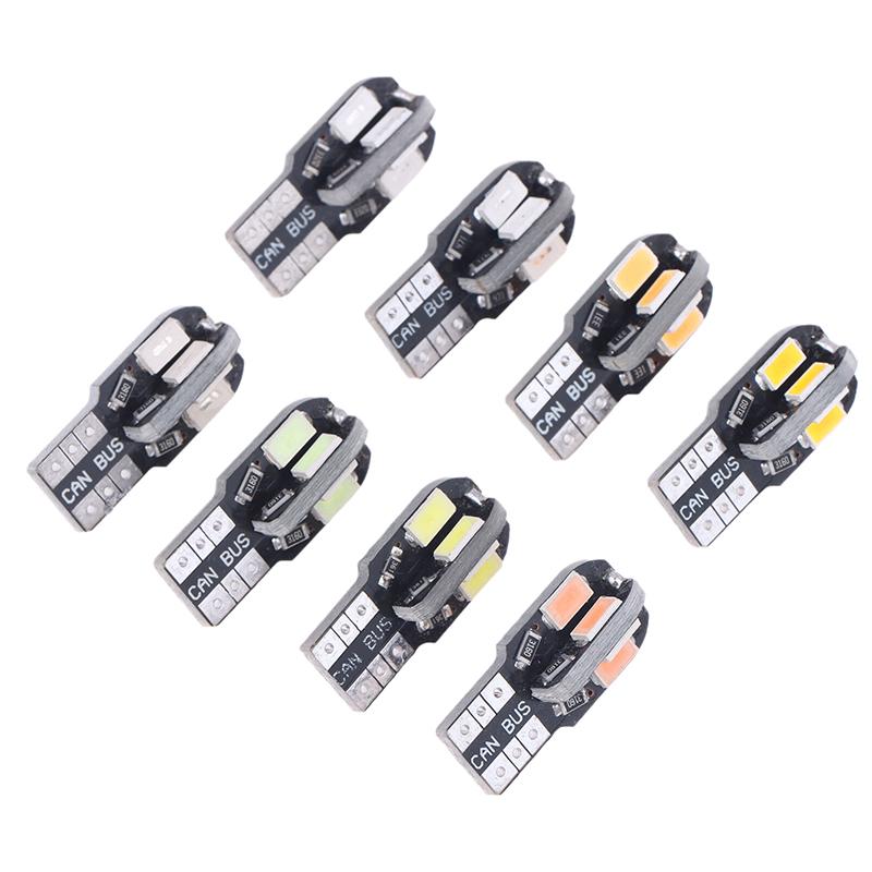 10 шт. Автомобильная светодиодная лампа T10 5730 SMD Декодирующая лампа для чтения Указатель поворота Маленькая лампа номерного знака