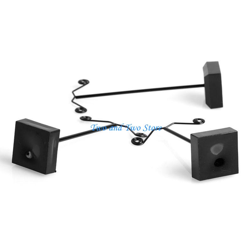 HX6F 3Pcs Earrings Shelf Fashion Stand Holder Jewelry Display Rack Acrylic
