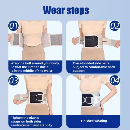 Регулируемый бандаж для спины для мужчин и женщин, дышащий, для облегчения боли в пояснице, при ишиасе, сколиозе, грыже межпозвоночного диска, поясничная поддержка, компрессионный пояс, растяжение спины