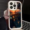 Phone Case for iPhone 17 Air 16E 15 16 Pro Max Aviation Aeroplane Pilot Cockpit Cover 14 Plus 13 12 Mini Soft Shell Silicone Fun