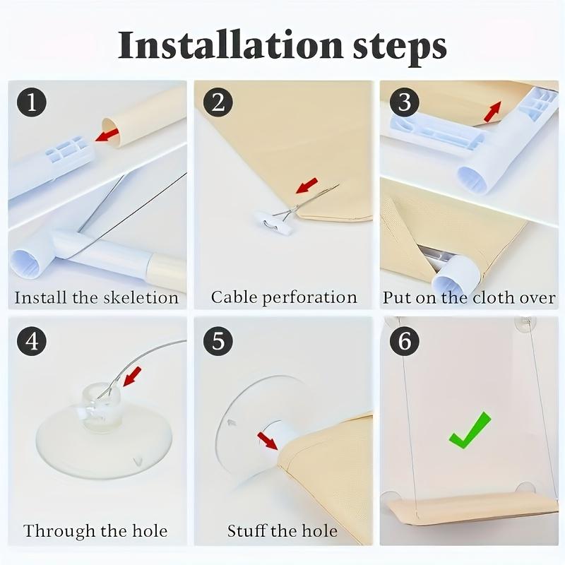 Лежанка для кошки на окно, гамак на окно для кошки, безопасная среда обитания, кошачий каркас, экономящее место окно, кошачье сиденье