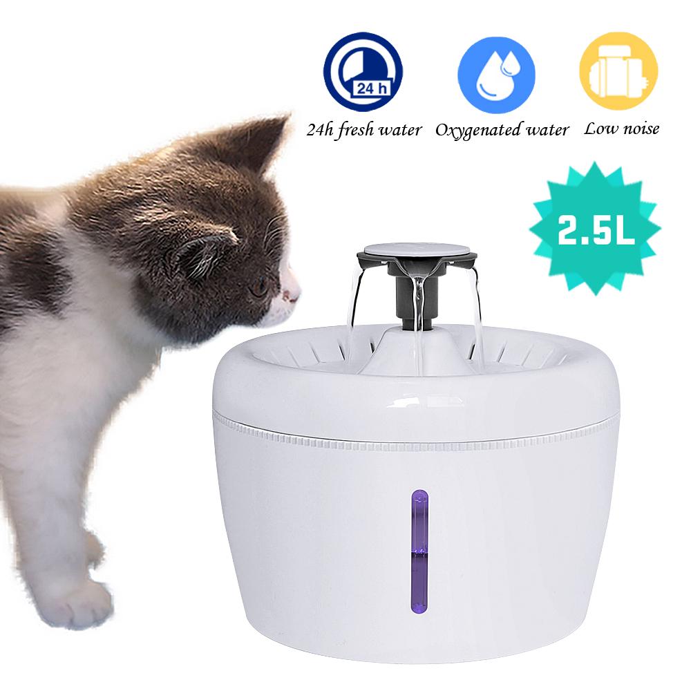 Automatic Cat Water Dispenser Bowl Pet Dog Cat Mute Automatic Water Dispenser Electric USB