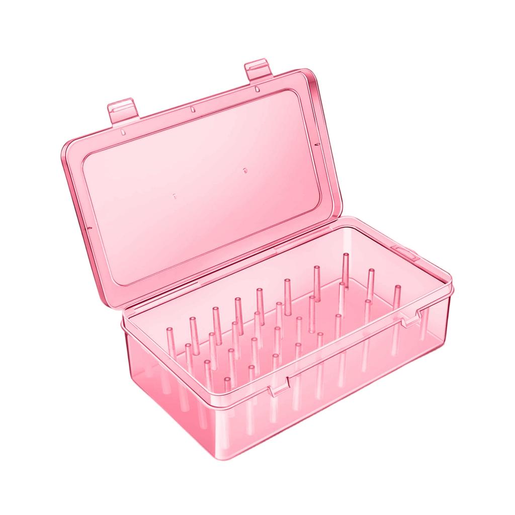 Piping Tips Storage Box With Fixed Pins, 42 Pegs Piping Tip Set Organizer Case, Cakes Decorating Kit Storage Organizer