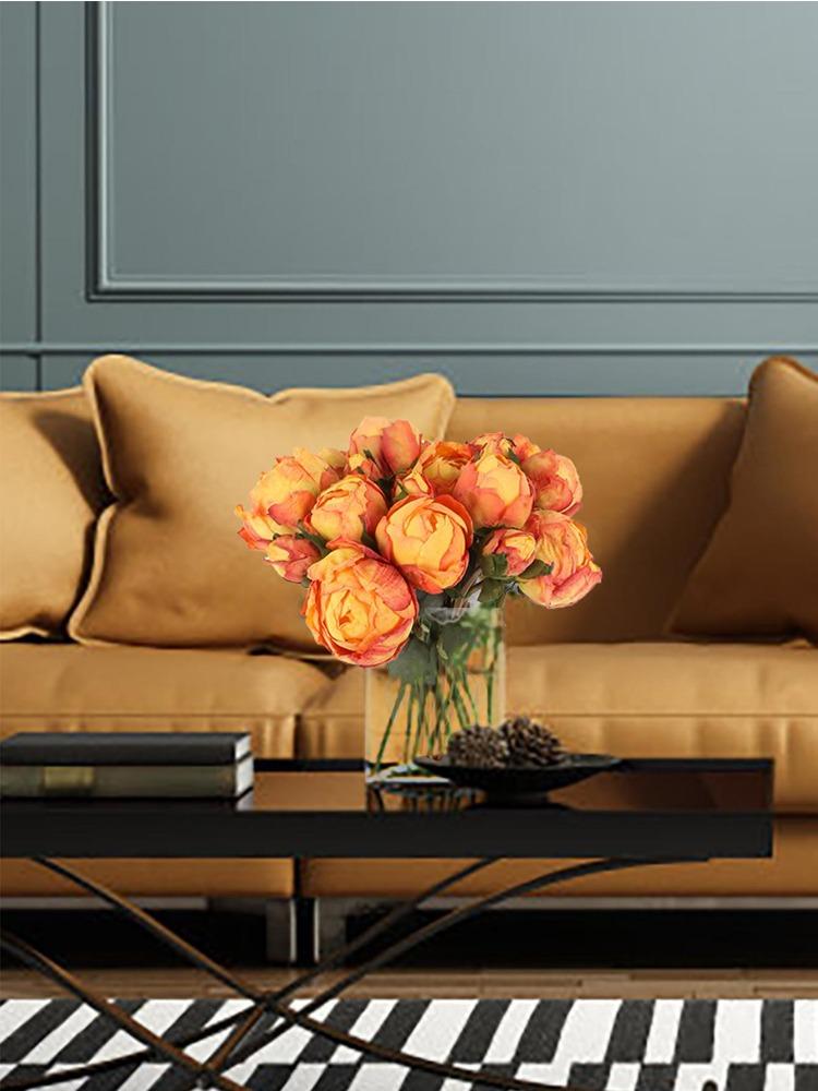 2 букета, винтажные пионы, длинные стебли, шелковые искусственные цветы для свадебного украшения, букет невесты, цветы, поделки, цветочная композиция