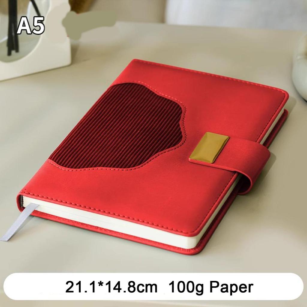 Блокнот формата А5 из плотной кожи, деловой блокнот с пряжкой, книга записей встреч, журнал путешествий, студенческий дневник, книга выписок, 100 листов, 200 страниц