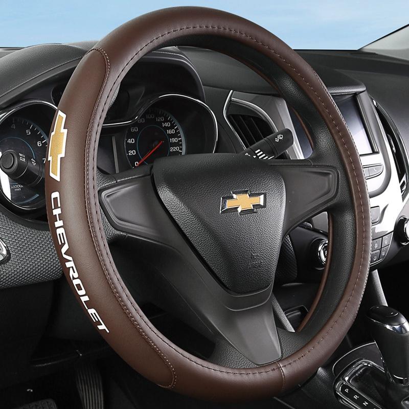 Кожаная накладка на руль автомобиля 37 38 см Для Holden Chevrolet Cruze Malibu Sail Spark Captiva Equinox Trax/Tracker AVEO Lova RV