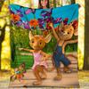 Dragon Theme Printed Blanket Perfect For Couch Bed Travel Outdoor Use Machine Washable Cozy Durable
