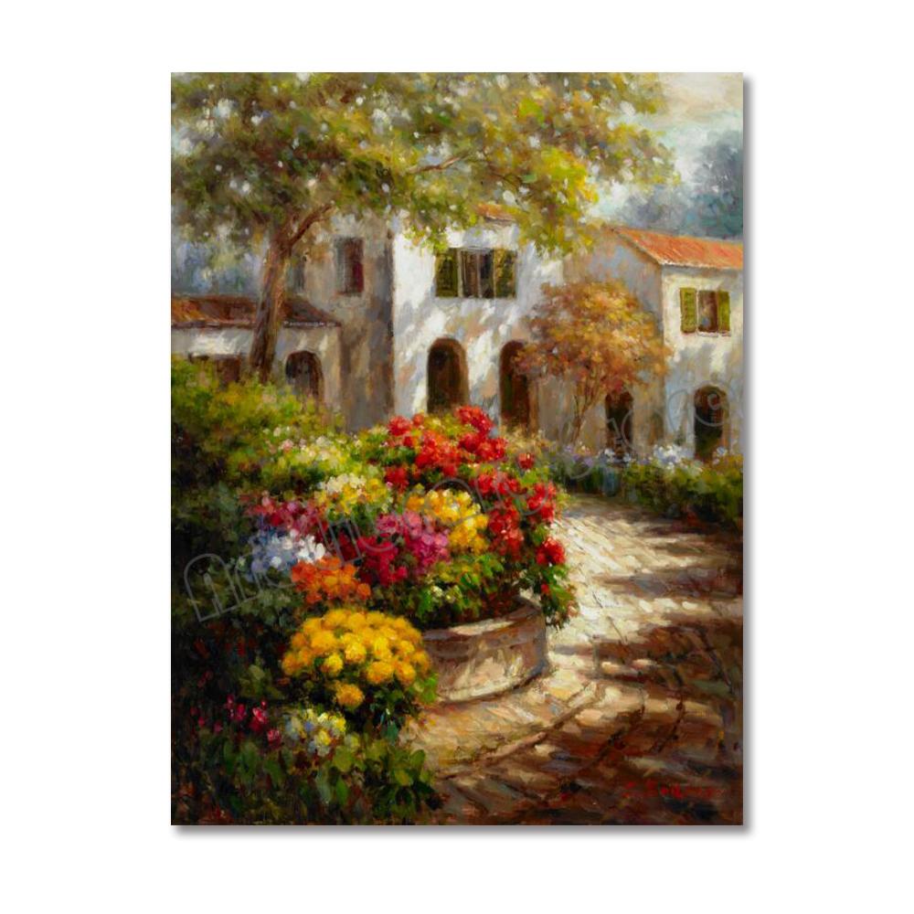 Известные произведения искусства, классическая Европа, улица, Венеция, пейзаж, постер, кафе, сад, холст, живопись, настенные художественные фотографии, декор для дома и комнаты