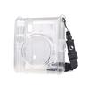 Darkhorse Cheki Instant Camera Mini 40 Clear Case Camera Case Hard PVC Cover with Shoulder Strap for Fujifilm Instax Mini40 Camera Black -