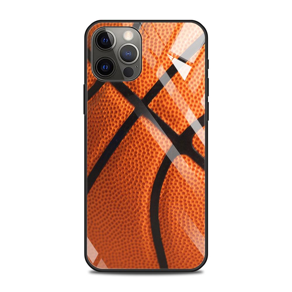 Чехол для телефона из закаленного стекла для iPhone 12 11 Pro Max, чехол для iPhone Xs Max XR XS 7 8 Plus 11 Pro, баскетбольная корзина