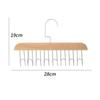 Solid Wood Clothes Drying Rack Multi-functional Bra Vest Tie Hooks Bulk Wooden Tank Top Hanger Portable Hanger For Dormitory